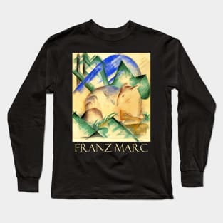 Red Deer by Franz Marc Long Sleeve T-Shirt